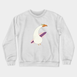 Surfing Bird Crewneck Sweatshirt